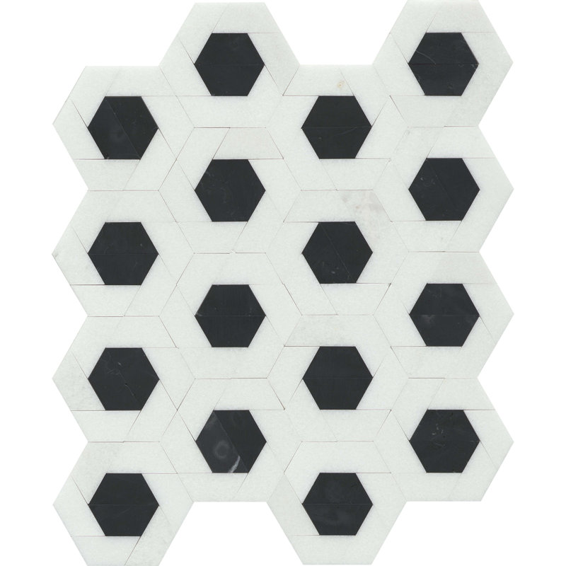 Emser Tile Bizou™ 9 x 13 in. Marble Decorative Accent Tile Wayfair